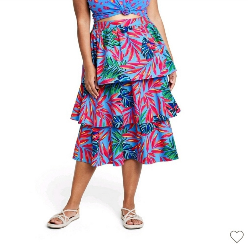 Tabitha Brown x Target tropical print skirt